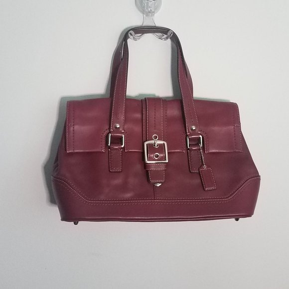 Vintage Burgundy Coach Bag - Picture 1 of 5